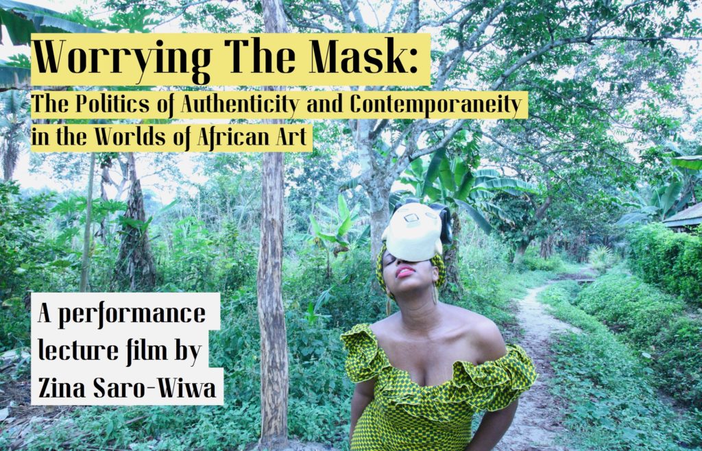 Worrying the Mask: The Politics of Authenticity and Contemporaneity in the Worlds of African Art. 2020. Photo: Courtesy the artist