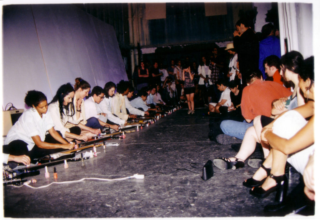 Sheer Frost Orchestra, performance view, Kunstraum Innsbruck, Austria, 2000